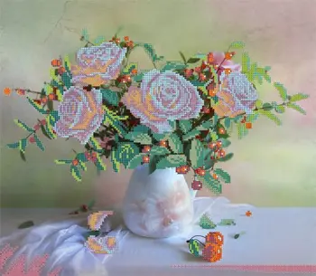 

50015 set for embroidery with beads Astrea ''not from that field of Berry ', 36x31 cm