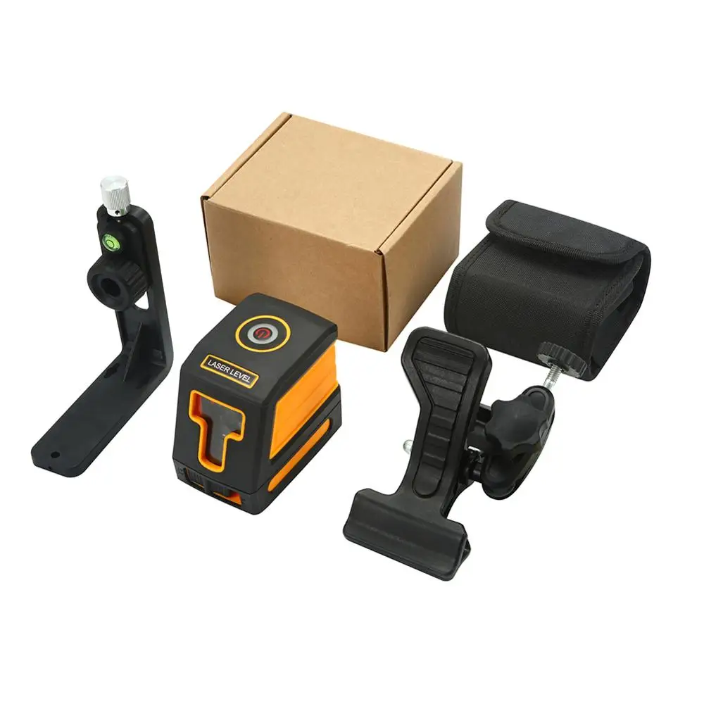 Миниатюрный лазерный уровень строительные инструменты 2 красных перекрестных