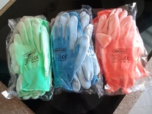 NMSafety-guantes de trabajo de alta calidad, 12 pares, PU, recubrimiento de Palma, Protector de seguridad