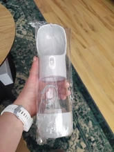 HOOPET-botella de agua portátil para perros, tazón alimentador, botella de comida, para viajes al aire libre, tazón de agua para perros