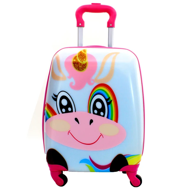 Maleta cabina estampada infantil 4 ruedas trolley rigida infantiles|Equipaje con ruedas| - AliExpress
