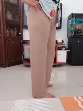 Suave comodidad pantalones de las mujeres de 2021 nueva Alta cintura pantalones verano Pantalones Mujer Pantalones de seda de hielo-tobillo longitud pantalones largos de Mujer Pantalones