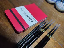 POTENTATE-Bloc de notas A6 300gsm para viajes, suministros de papelería para pintar a mano, papel de cuadernos, 24 hojas