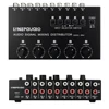 5-in 5-out audio signal selection mixing splitter  output independent volume adjustment RCA interface 1
