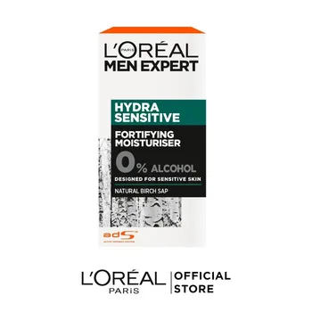 

L'Oreal Paris Men Expert Moisturizing Care "Hydra Sensitive", for sensitive skin, 50 ml, with birch sap, skin care