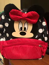 Mochila de dibujos animados de Disney para niños y niñas, morral escolar de Minnie, Mickey Mouse, para guardería/Escuela primaria