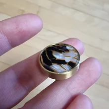 KAK-Ganchos de latón estilo pastoral de pared para colgar ropa, conchas de estilo nórdico para gabinete, perillas de baño, cocina y pasillo, muebles, color dorado