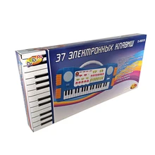 Синтезатор детcкий 37 клавиш, эл/мех, голубой 46x22x4,5