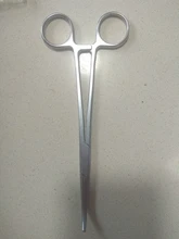 Oauee 12,5 16 18cm herramienta de mano fórceps hemostáticos para pelo pinza de pesca Alicates de bloqueo la depilación herramientas curvado/punta recta