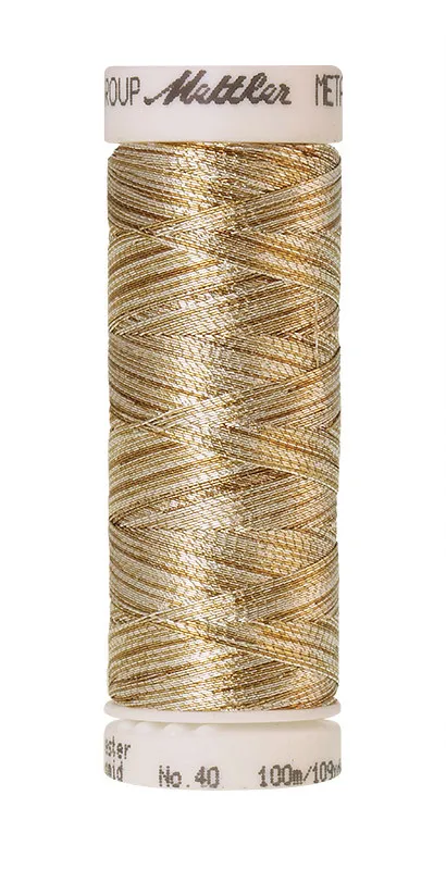 Нить для вышивания металлик AMANN GROUP METALLIC METTLER, цвет 9924, 100 м