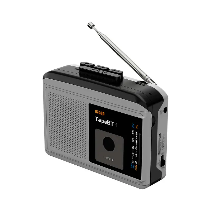 개인 AM FM 라디오 음악 카세트 테이프 플레이어 3.5MM 오디오 카세트 테이프 플레이어 Mp3 플레이어 변환기 ezcap233로 변환