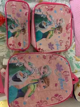 Mochilas infantiles de dibujos animados de unicornio para niños, morral escolar de Elsa