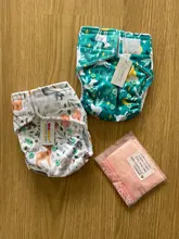 Miababy-pañal de tela de bolsillo, con dos bolsillos, impermeable y transpirable, para bebés de 5-15 kg