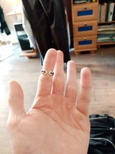 JIANERY-anillos de cadena hueca para mujer, de Color plateado moderno, joyería de novia casamiento compromiso, anillos antiguos de gran apertura