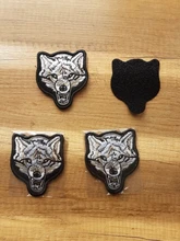 Tiger, bear, wolf animal badge Velcro bordado chapter tiger wolf bear parche de ropa bolsa al aire libre accesorios bordado ba
