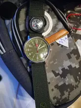 Womage de chico relojes niños moda al aire libre de deportes relojes niños oficial militar tela banda reloj chico reloj masculino