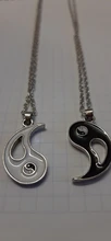 2 unids/set mejores amigos par collares Yin Yang encanto colgante, collar de la joyería para los amantes de las Hermanas de San Valentín regalo FSPXL316