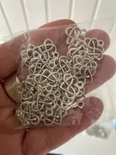 30 Uds. De dijes de corazón, amor infinito para siempre, 14x15mm, colgantes de Color plata antigua, fabricación artesanal, búsqueda de joyería tibetana