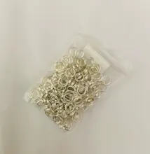 50-200 unids/lote 4 6 8 10 12 mm saltar anillos dobles lazos Color oro conectores de anillos partidos para suministros de fabricación de la joyería DiY