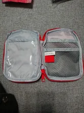 Bolsa de primeros auxilios vacía, bolso de emergencia para viaje, medicina, pastillas, almacenamiento, organizador de supervivencia al aire libre, portátil, divisor de viaje
