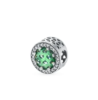 

Silver Pendant-charm with alpanite and cubic zirconia sunlight sample 925