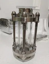 304-Stainless-Steel Fitting Tri-Clamp Sight Glass Homebrew Diopter Clover OD 38mm-Pipe