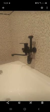 Mixer Tap Faucet Bathroom-Tap Wall-Mounted Brass Kitchen LANGYO Black Rotatable 