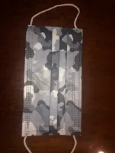 Mascarilla desechable no tejida de 3 capas, máscara de camuflaje para la boca, 10/50/100 Uds.