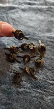 Tirador de cajón, perilla de escritorio, muebles, Color bronce verde, anillo, Pin, 10 Uds.