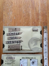 Vendaje de primeros auxilios para heridas de emergencia, Kit de primeros auxilios con cierre para el pecho, accesorios con ventilación