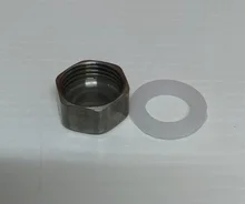 Stainless Steel 1/2 3/4 1 Female Thread End Plug with Rubber Seal Ring G1/2,G3/4,G1