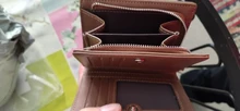 Billeteras cortas para hombre, portatarjetas de negocios, cartera multifunción de cuero PU, bolsillo con cremallera, novedad