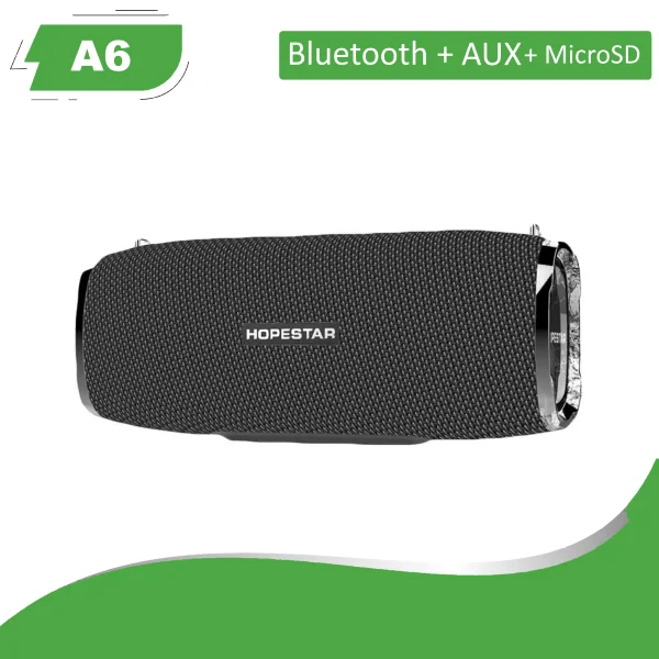 Gray Колонка bluetooth Hopestar A6 беспроводная портативная колонка TWS стерео динамик блютуз колонка - Цвет: Gray