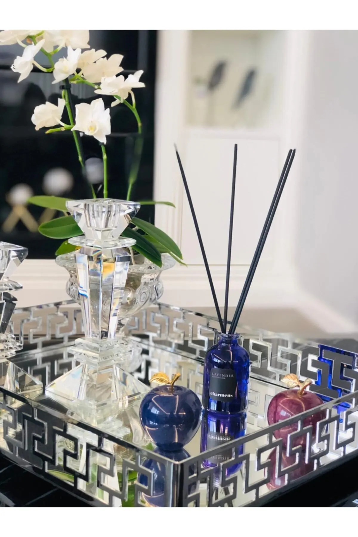 

Lavander Bamboo Room and Ambient Fragrance Room Fragrance Bamboo 50 ml Bamboo Striped Room Air Freshene