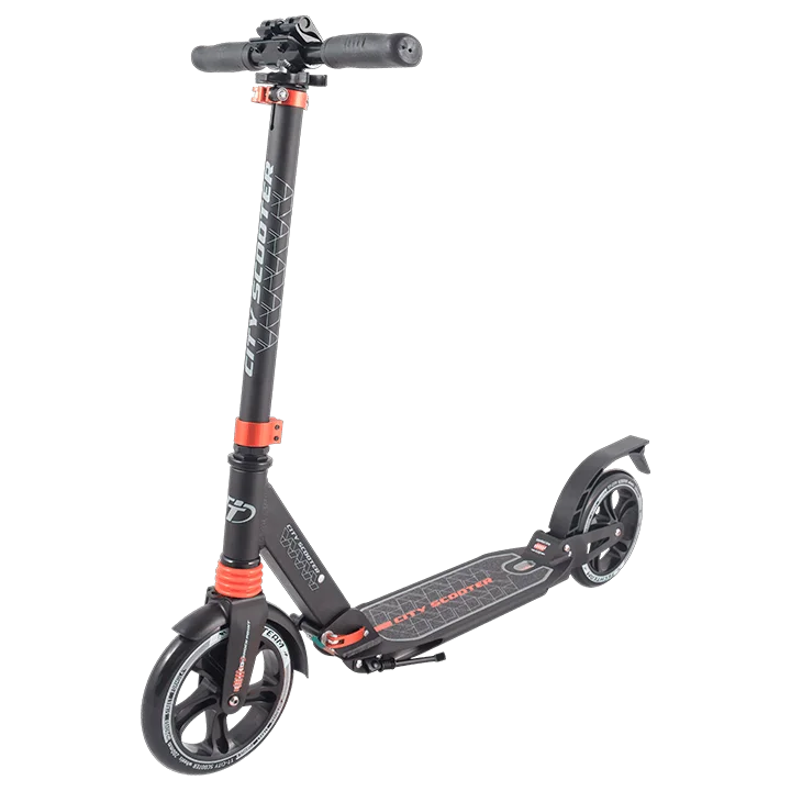 Черный САМОКАТ Tech Team City Scooter - Цвет: Черный