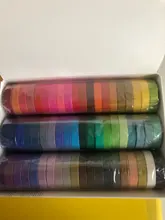 Conjunto de cintas Washi básicas, listones de colores sólidos arcoiris, autoadhesivos, para decoración y recortes, articulo de papelería para diario, 60 unidades por paquete