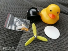 Coche pato con casco de viento roto, pequeño pato amarillo, Motor de bicicleta de carretera, accesorios de ciclismo sin luces