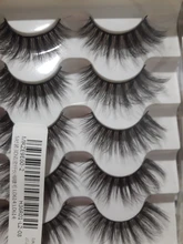 Pestañas postizas de visón falso 3D, 5/8 pares, naturales, esponjosas, voluminosas y espectaculares, extensión de pestañas hecha a mano, sin crueldad