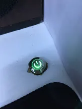 Botón de bloqueo momentáneo, pulsador fijo de cabeza plana de 12mm, 3V, 5V, 9V, 12V, 24V, 220V, resistente al agua, LED, de metal