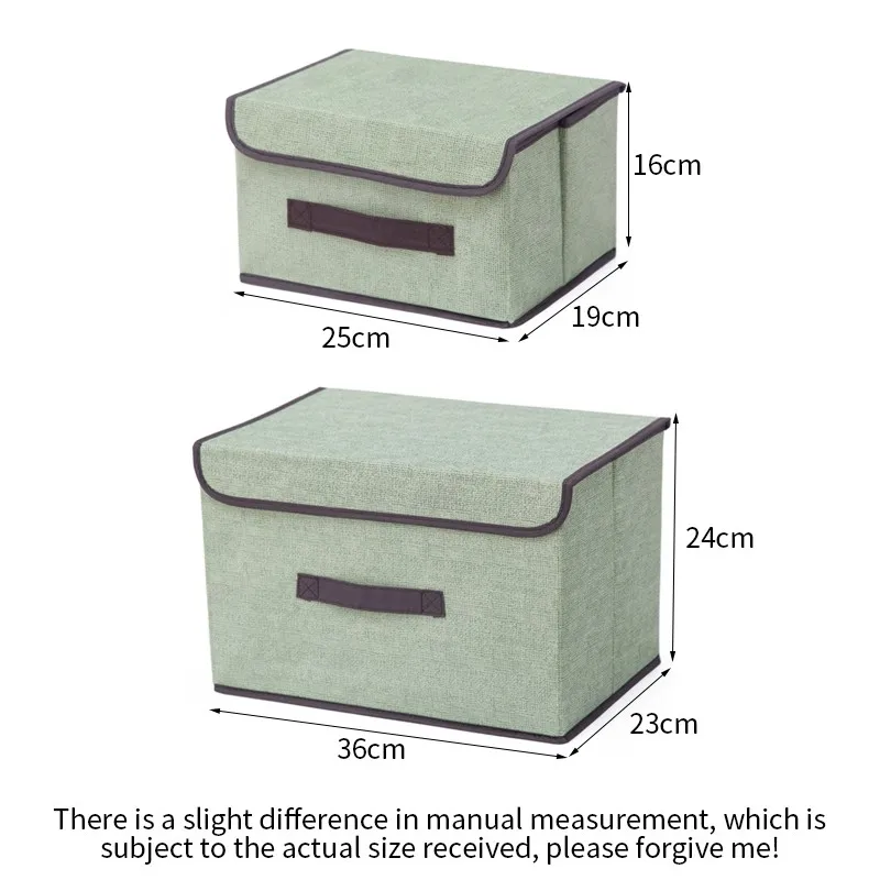 2 размера ящики для хранения с крышками нетканый матерчатый ящик для хранения Ящики-органайзеры большое ведро для белья домашняя корзина для хранения в ванную