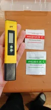 Bolígrafo LCD digital medidor del pH cuya precisión es 0,1, calibrador automático para agua, vino, orina, piscina y acuario
