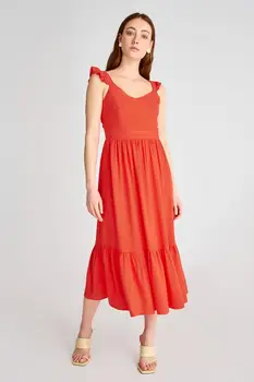 

Trendyol Pendant Flounces Dress TWOSS20EL1842