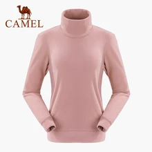 Спортивная флифлисовая с длинным рукавом CAMEL, осень, теплые рубашки с высоким воротником для пар, Походное теплое пальто разных цветов