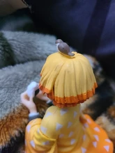 Premium Chokonose figura Anime cazadora de Kamado Tanjirou Agatsuma Zenitsu comer bolas de arroz PVC figura de acción