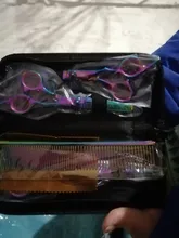 7 pulgadas tijeras de peluquería canina de acero inoxidable peine adelgazamiento gatos domésticos Barber tijeras de peluquería canina Kit para perros el corte de pelo