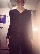 Ayunsure-cárdigan de punto para mujer, suéter de manga larga de ganchillo con botones, corto, WXF246