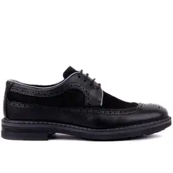 Sail-Lakers/черная кожаная мужская повседневная обувь на шнуровке