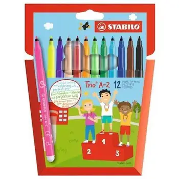 

12 pack marker pens Trio assorted colors FluoSTABILO3.1