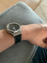 Hontao CasiOak 2th generación bisel de Metal GA2100 reloj Correa adaptador flúor correa de goma para reloj para Casio G Shock GA-2100/2110