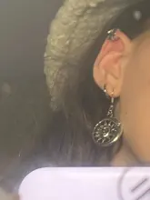 Pendientes de Clip de rana para mujer, de Color plateado, sin Piercing, cartílago falso, joyería bonita, 1 Uds., 2021